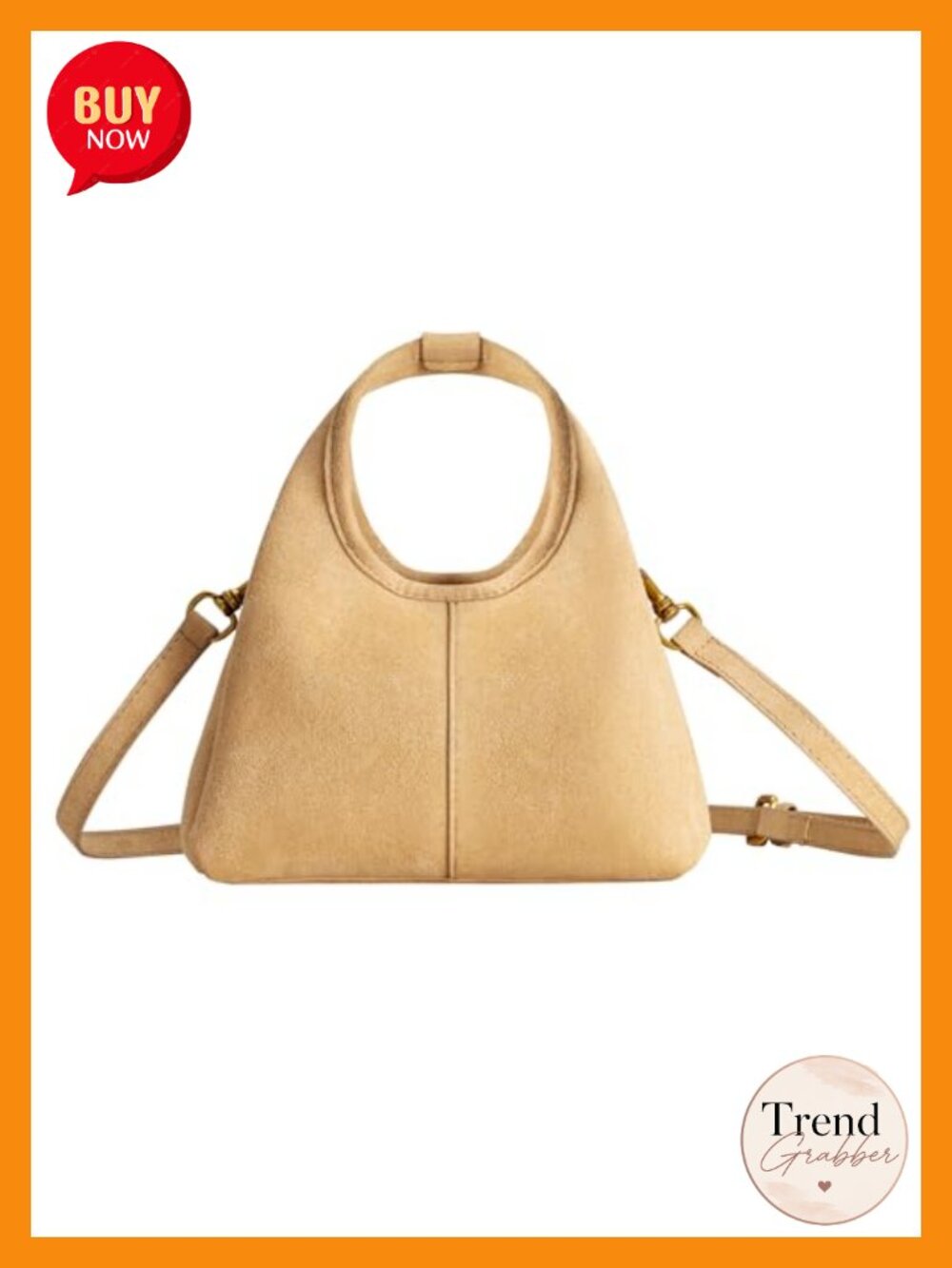Faux Suede Small Top Handle Satchel Handbag with Adjustable Crossbody Strap